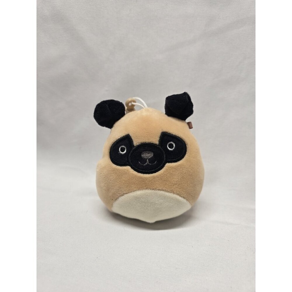 Squishmallows Prince the Pug 3.5" Clip-On Plush Toy